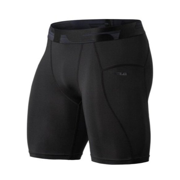 TSLA Men's Athletic Compression Shorts Performance Active Cool Dry Black Size XL - Picture 1 of 8